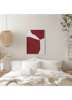 Alternative view of Abstract Red on white