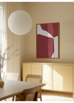 Alternative view of Abstract Red on white