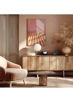 Alternative view of Bettgeschichten orange-rose gestreift