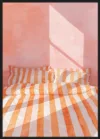 Bettgeschichten orange-rose gestreift_Sort