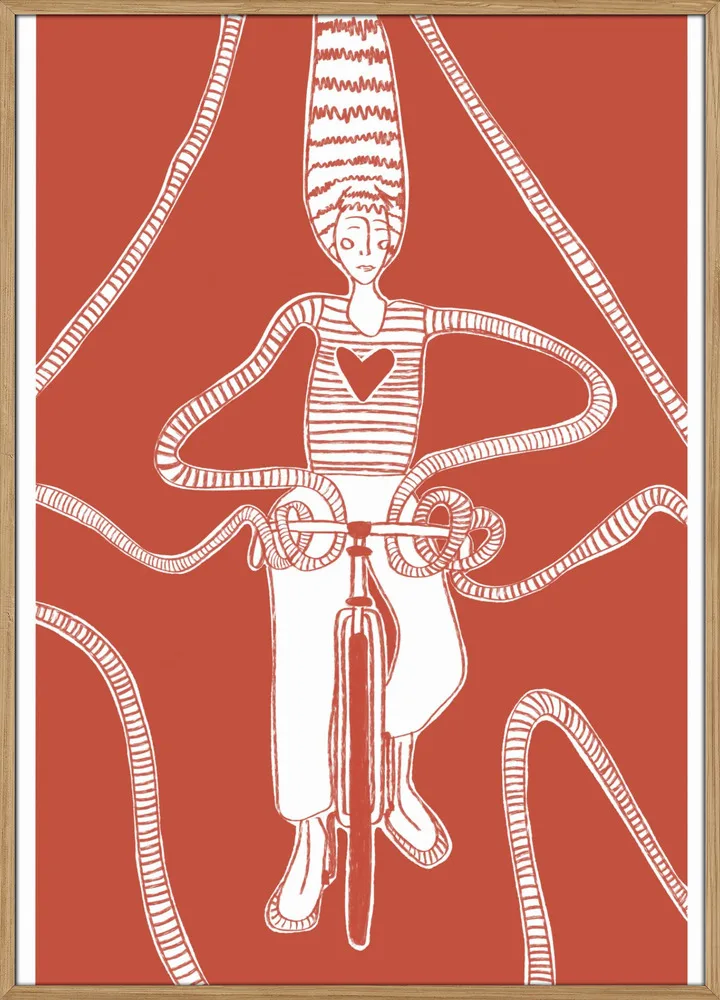 Biking in red_Massiv eg