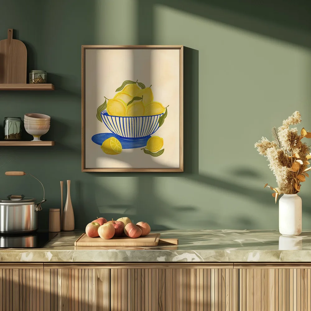 Bowl Of Vibrant Yellow Lemons_Int2