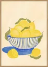 Bowl Of Vibrant Yellow Lemons