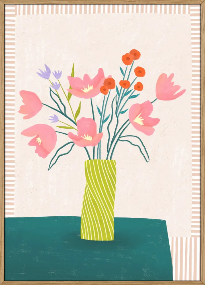 Colorful Blossoms in Stripes_Massiv-eg