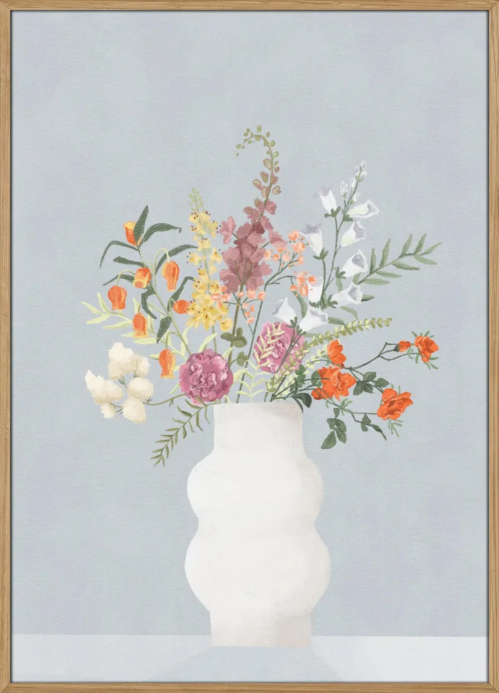 Flowers In Vase Blue_Massiv-eg