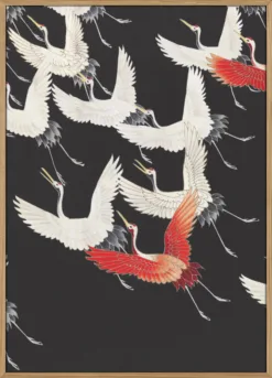 Furisode With a Myriad of Flying Cranes. Full