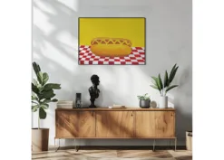Alternative view of Hot Dog With Mustard Red Check Yellow