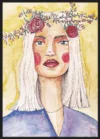 Lady with flower wreath_Sort