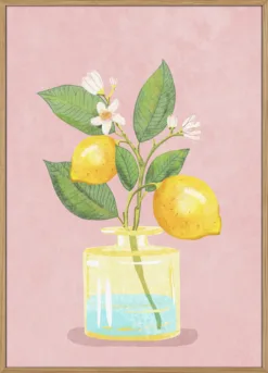 Lemon Bunch In Vase