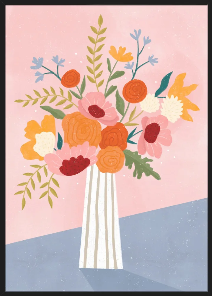 Line Vase with Flowers_Sort