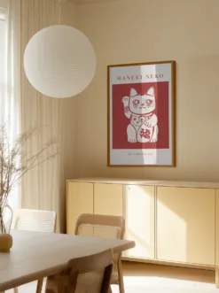 Alternative view of Maneki-Neko Cat Red