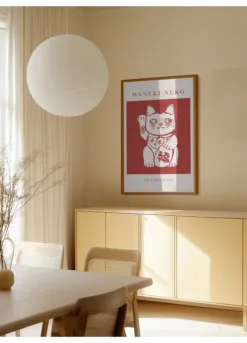 Alternative view of Maneki-Neko Cat Red