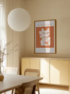 Alternative view of Maneki-neko Cat Orange