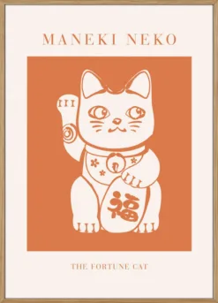 Maneki-neko Cat Orange