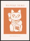 Maneki-neko Cat Orange_Sort