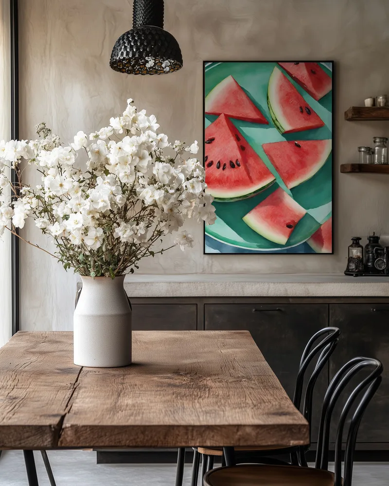 Melon slices on a plate_Int1