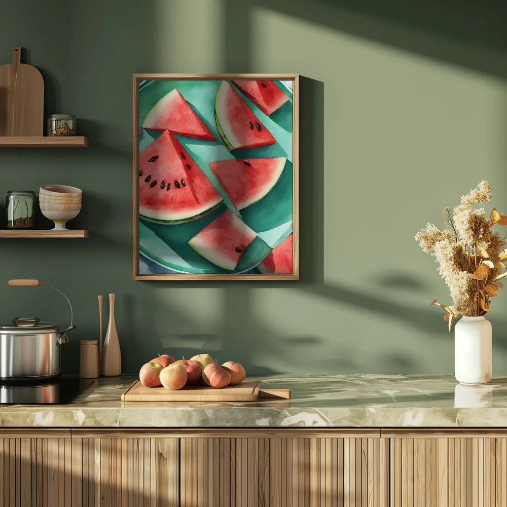 Melon slices on a plate_Int2