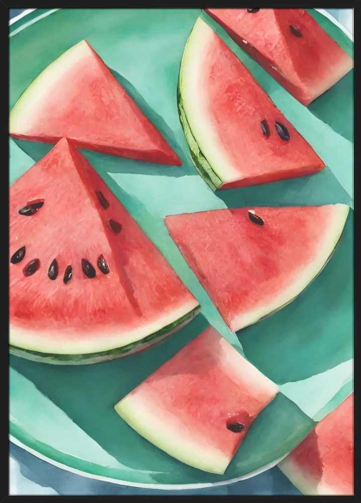 Melon slices on a plate_Sort