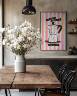 Alternative view of Mocca Coffee on Stripes - Hug in a Cup