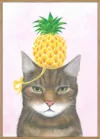 Pineapple Hat on the Cat