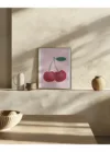Red Cherries with a Green Leaf_Int1