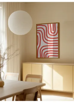 Alternative view of Red Modern Lines