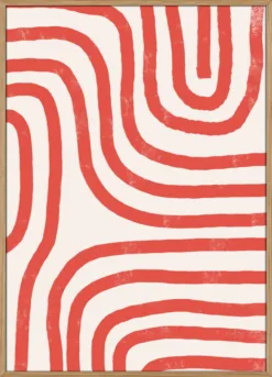 Red Modern Lines