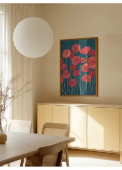 Alternative view of Red poppies