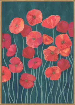 Red poppies
