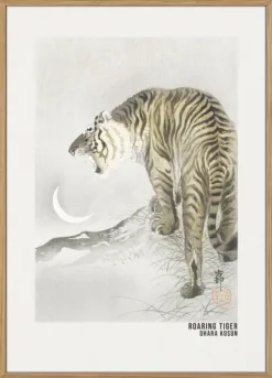 Roaring Tiger Art Poster