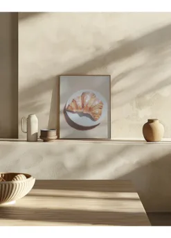 Alternative view of Sparkling Croissant on a Plate