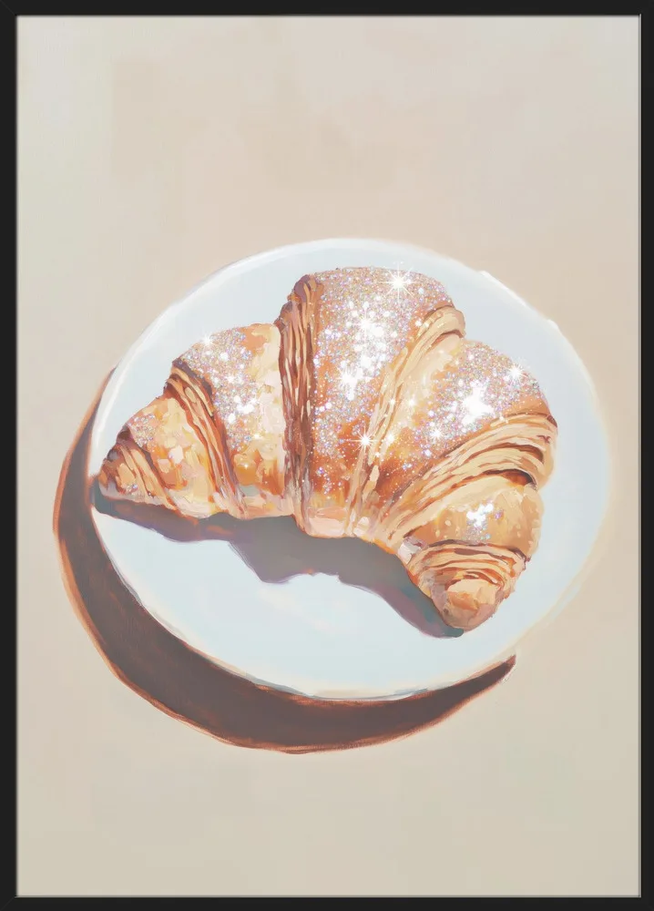 Sparkling Croissant on a Plate_Sort
