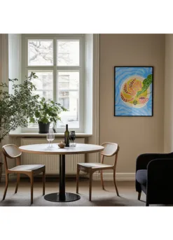 Alternative view of Stylized Prawns On A Plate