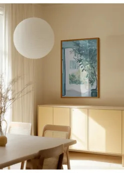 Alternative view of Sunlit Veranda With Potted Plants