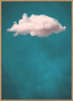 Teal Blush Cloud No 1