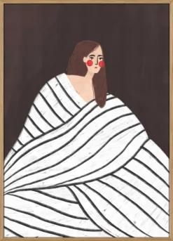 The Woman With Black and White Stripes