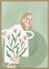 The Woman With Pink Vase
