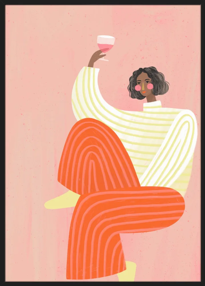 The Woman With The Glass of Wine_Sort