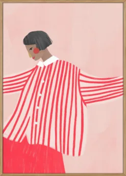 The Woman With the Red Stripes