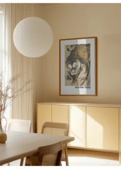 Alternative view of Tiger Emerging From Bamboo