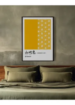 Alternative view of Traditional Japanese flower pattern and calligraphy 1