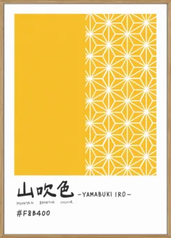 Traditional Japanese flower pattern and calligraphy 1