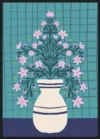 Turquoise Flowers In a Vase_Sort
