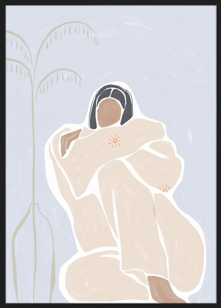 Woman Cuddle Herself_Sort