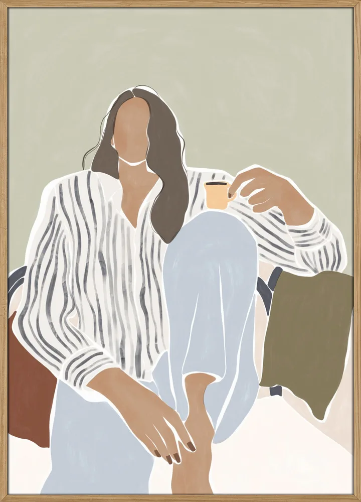 Woman Enjoying a Cup of Espresso_Massiv-eg