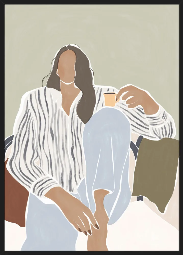 Woman Enjoying a Cup of Espresso_Sort