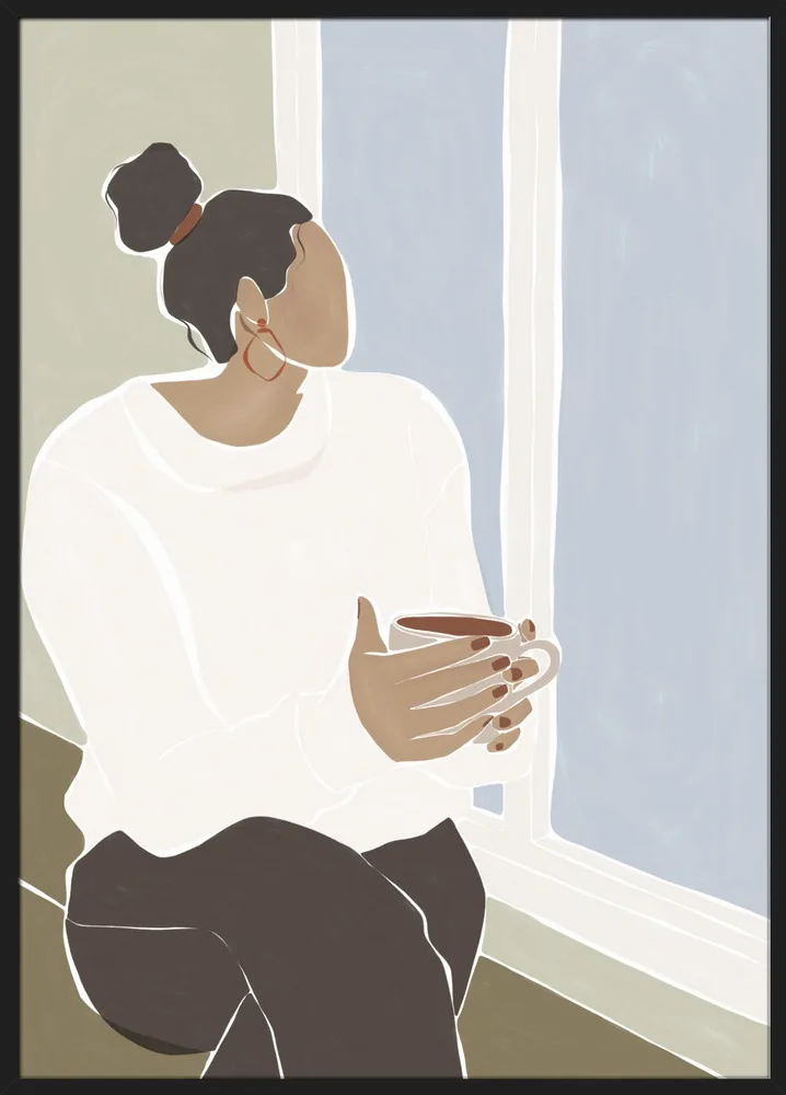 Woman Enjoying a Cup of Tea_Sort