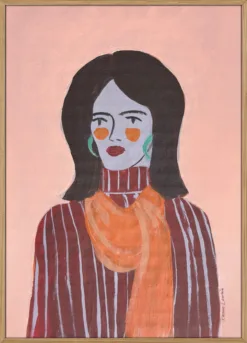 Woman In Orange Scarf