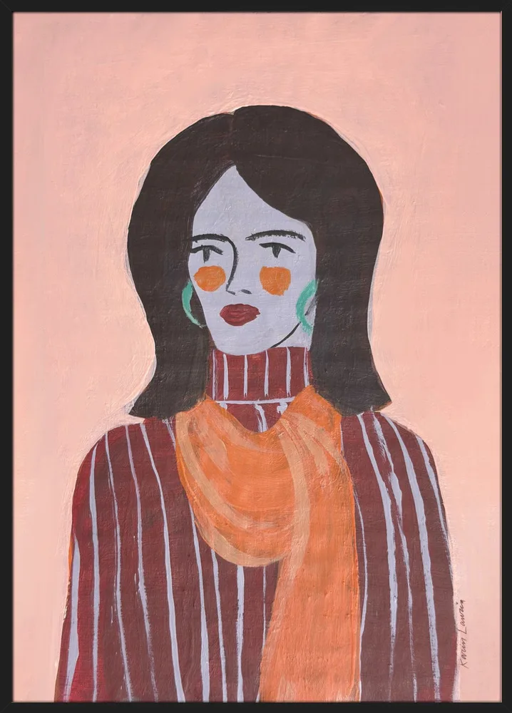 Woman In Orange Scarf_Sort