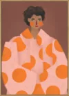 Woman With Orange Dots